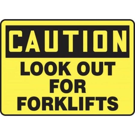 Accuform OSHA CAUTION Safety Sign LOOK OUT MVHR704VP MVHR704VP